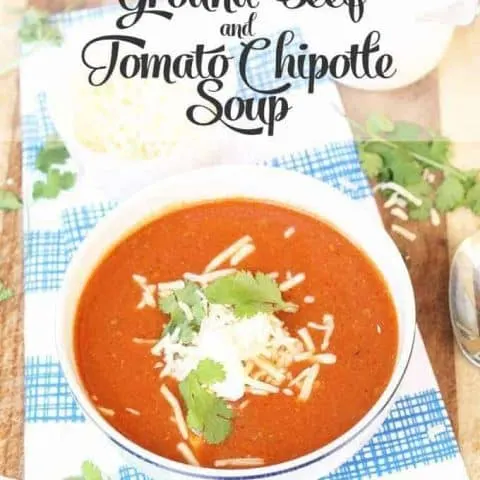 Ground Beef and Tomato Chipotle Soup