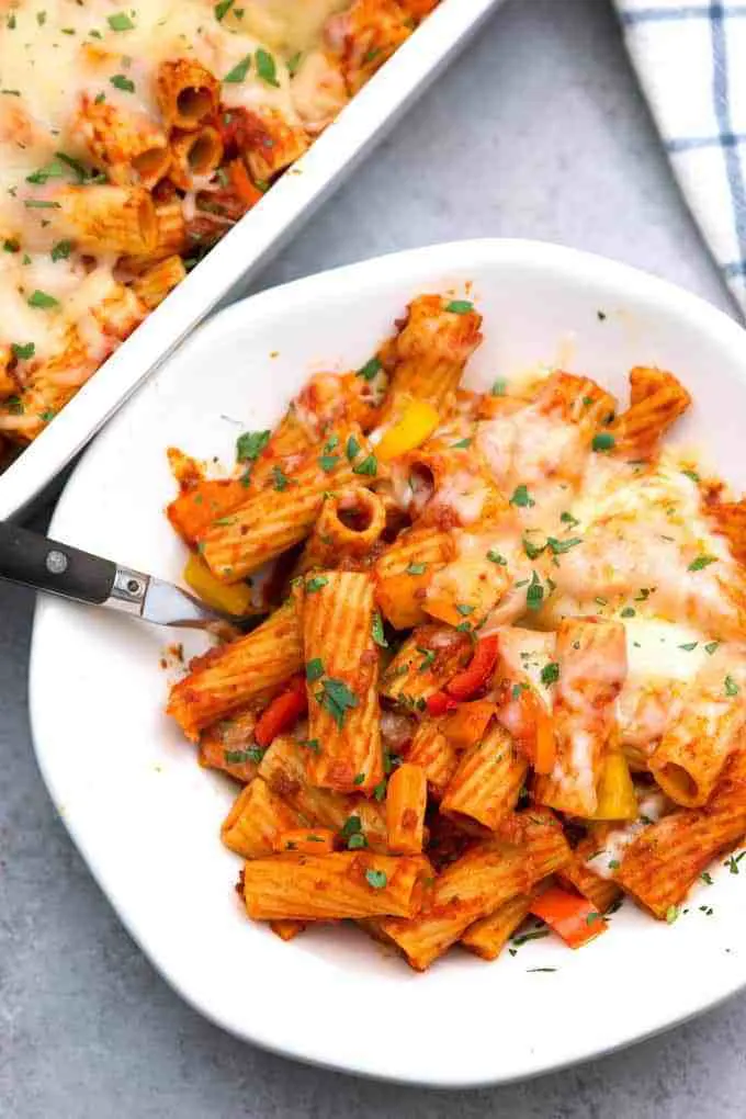 18 Easy Pasta Dinner Recipes - Chorizo Rigatoni Casserole