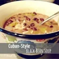 Cuban Style Black Bean Soup