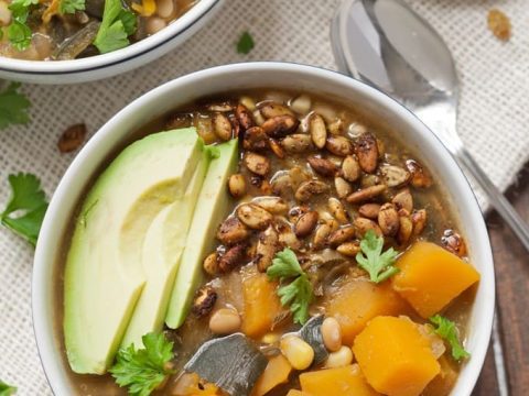 Dairy Free White Bean Butternut Squash Chili The Thirsty Feast
