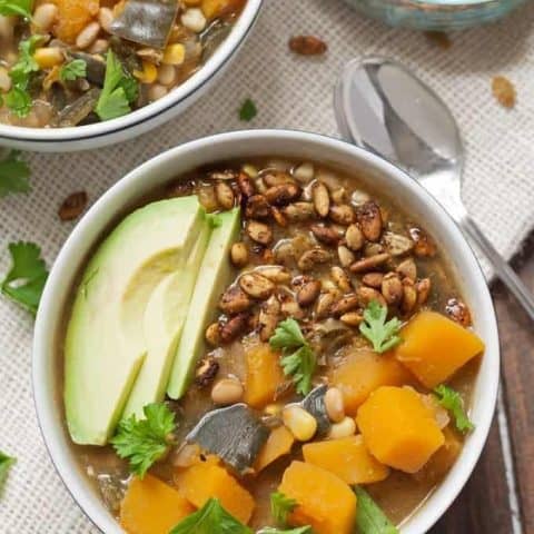 Dairy Free White Bean Butternut Squash Chili