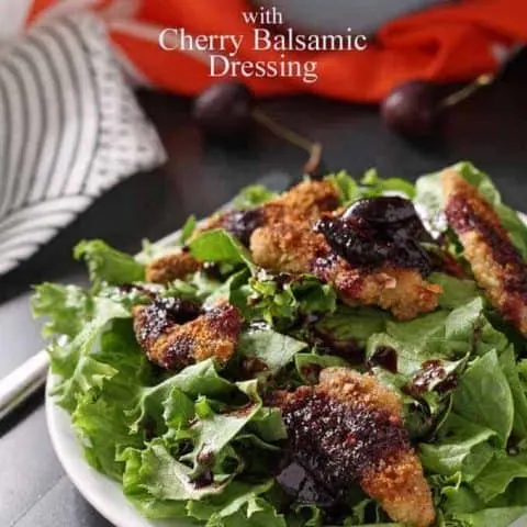 Duck Tender Salad with Cherry Balsamic Dressing