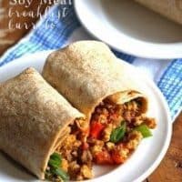 Egg Soy Meat Breakfast Burrito