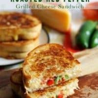 Gouda Jalapeno Roasted Red Pepper Grilled Cheese