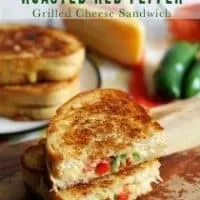 Gouda Jalapeno Roasted Red Pepper Grilled Cheese