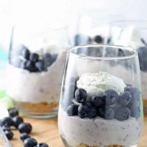 No Bake Blueberry Cheesecake