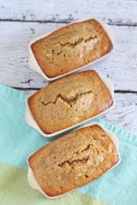 Mini Banana Bread Loaves - Honey and Birch