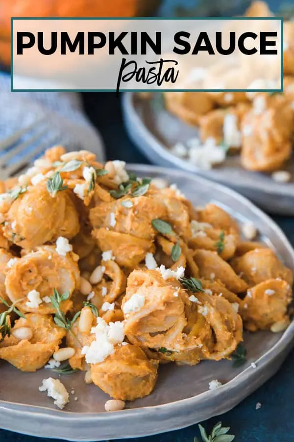 pumpkin with pasta sauce pinterest image