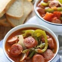 Sausage Leczo / Lecso (Hungarian Vegetable Stew)