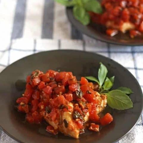 Slow Cooker Bruschetta Chicken