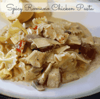 Spicy Romano Chicken Pasta