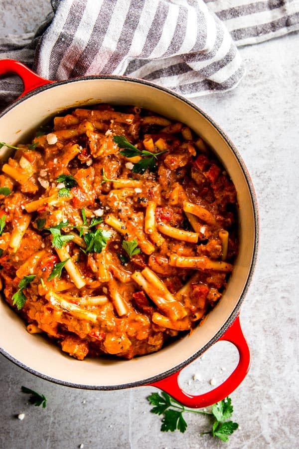 18 Easy Pasta Dinner Recipes - Italian Sausage Pasta