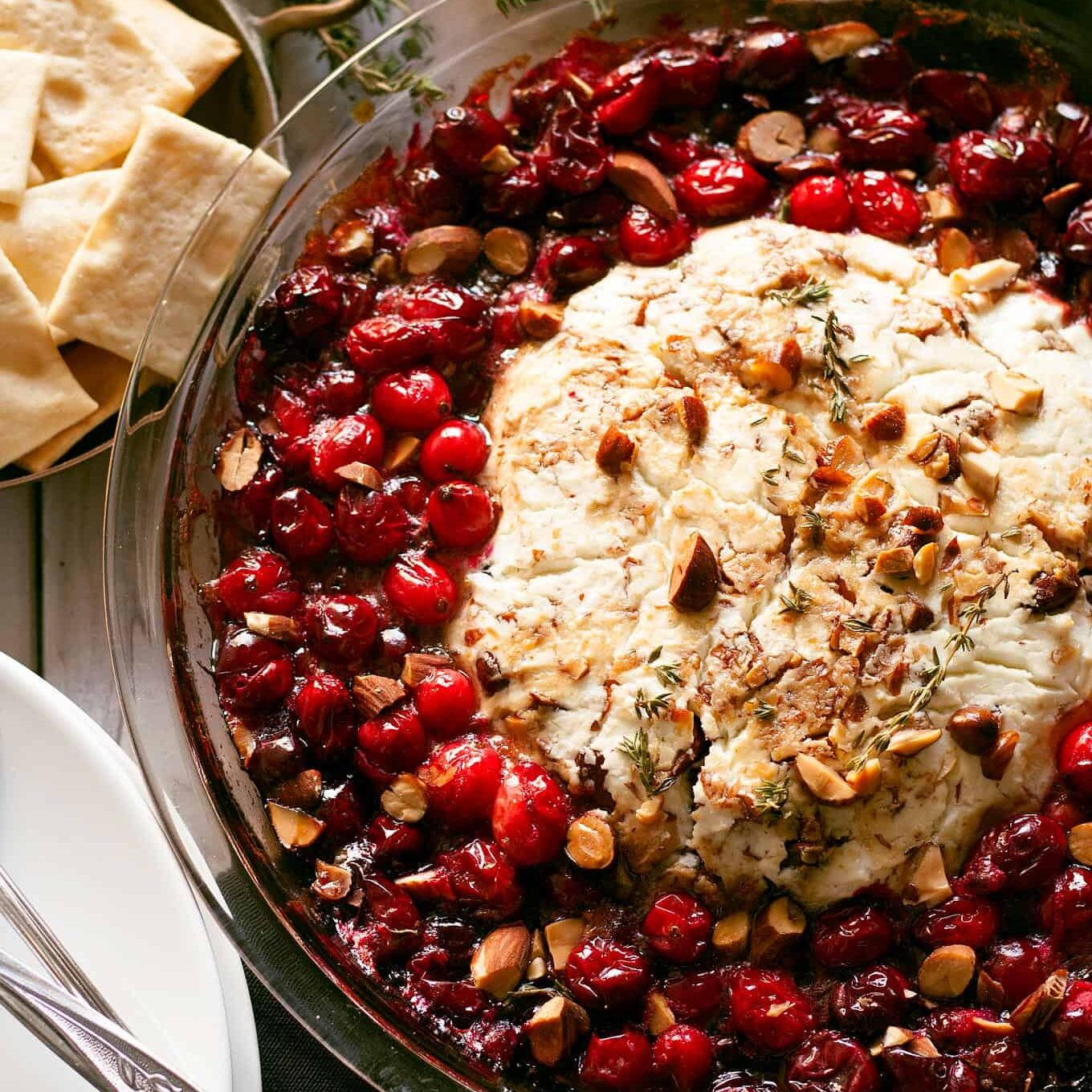 Baked Goat Cheese Cranberry Appetizer Fancy but Easy!