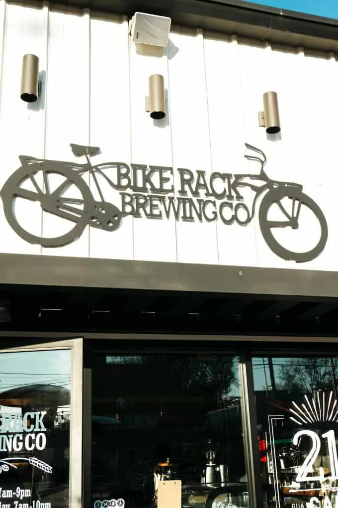 Bike Rack Brewing sign