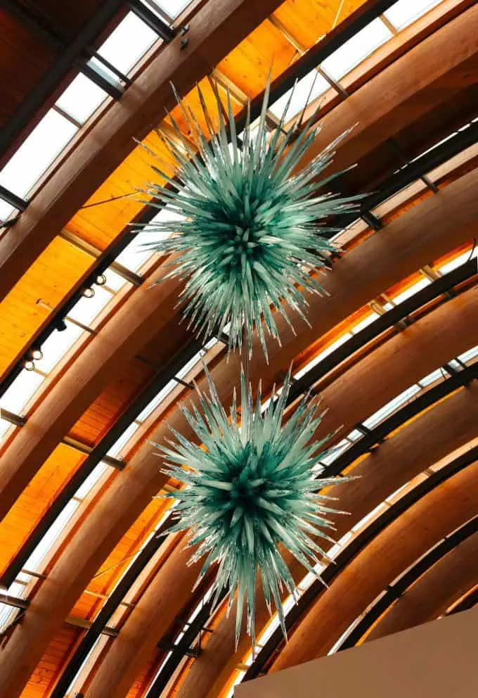 Crystal Bridges ceiling sculpture