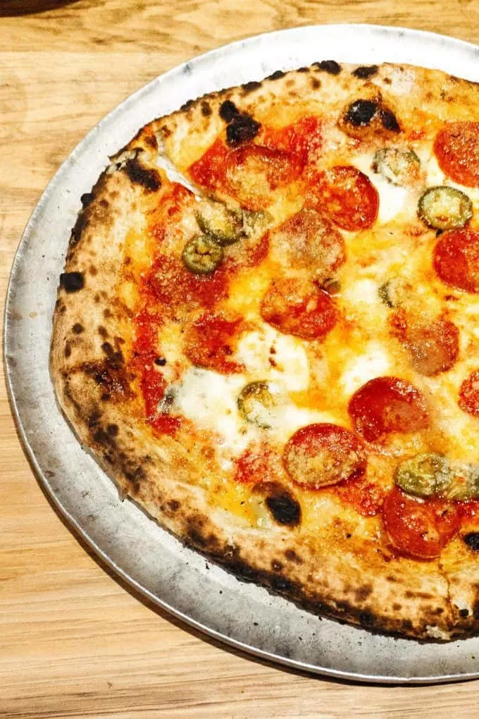 Spicy Joe pizza at Oven and Tap