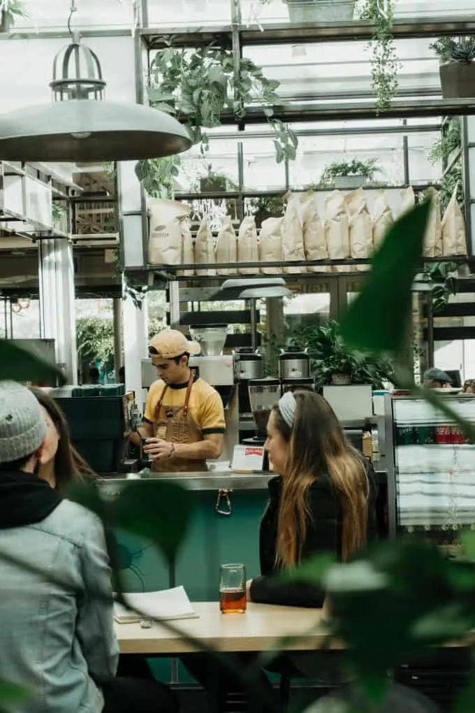 The Holler coffee area