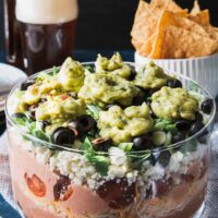 photo of 7 layer bean dip recipe