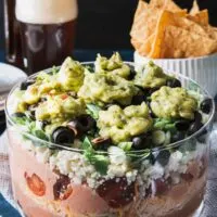 photo of 7 layer bean dip recipe