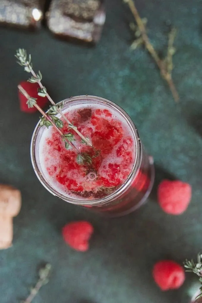 one raspberry kir royale