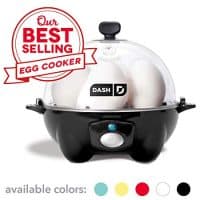 Dash Rapid Egg Cooker: 6 Egg Capacity Electric Egg Cooker for Hard Boiled Eggs, Poached Eggs, Scrambled Eggs, or Omelets with Auto Shut Off Feature - Black