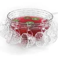 Brilliant - Punch Bowl Set with a Large Bowl, Ladle and Hanging Cups