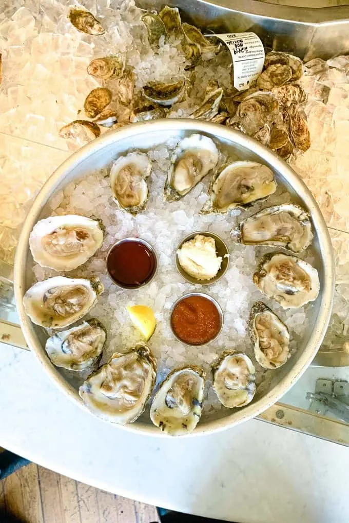 The Best Downtown Charleston Restaurants - Amen Street Fish and Raw Bar oysters