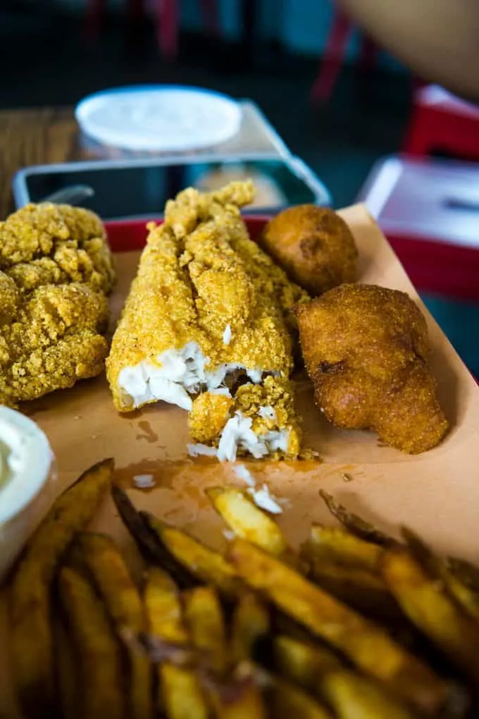 The Best Downtown Charleston Restaurants - Rodney Scott's BBQ fried catfish