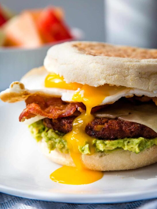 Breakfast Black Bean Burger