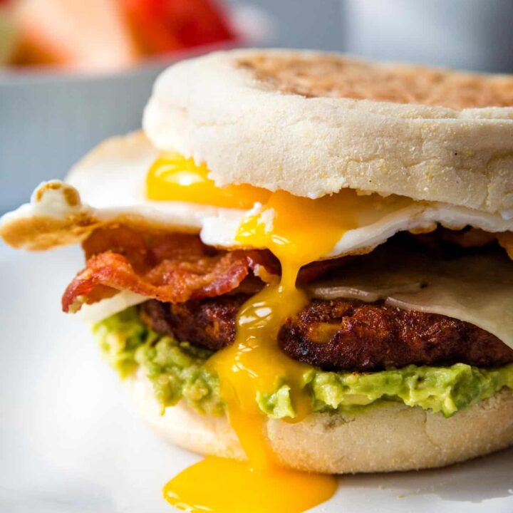 Breakfast Black Bean Burger