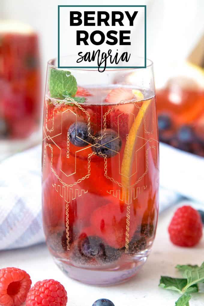 berry rosé sangria pinterest image