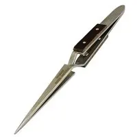 PHYHOO Manufacture Selflock Tweezers -Straight for Jewelry Making Tool,Stainless Steel Repair Tools,165mm Long