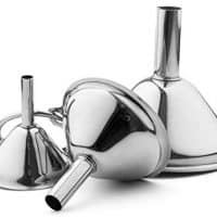 Bellemain Small Funnel Set 3-Piece Stainless Steel for Spices, Essentail Oil, and Flask Funnel