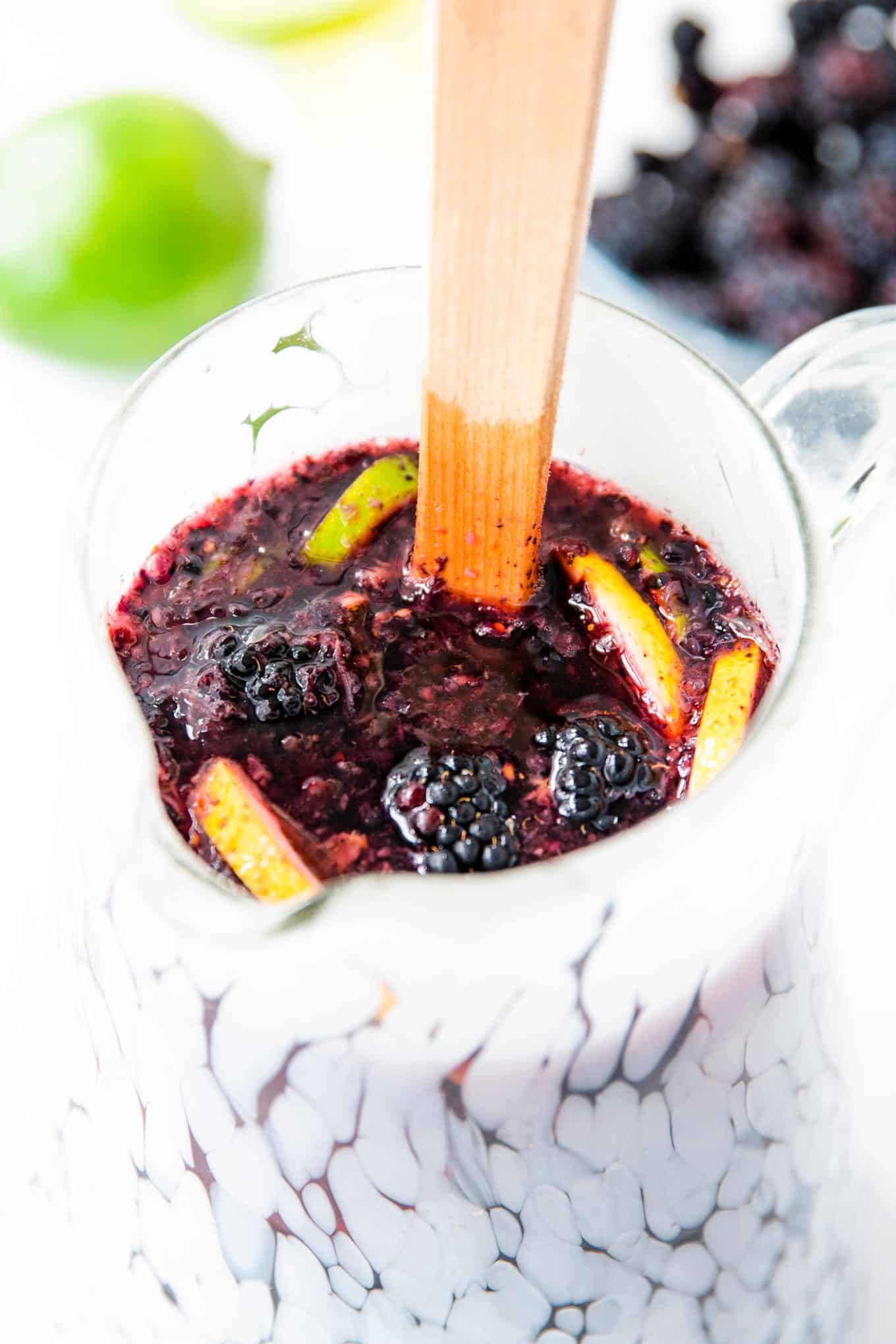 Easy Blackberry Sangria Recipe with Blackberry Brandy