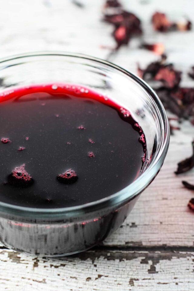 Homemade Hibiscus Simple Syrup » The Thirsty Feast by honey and birch