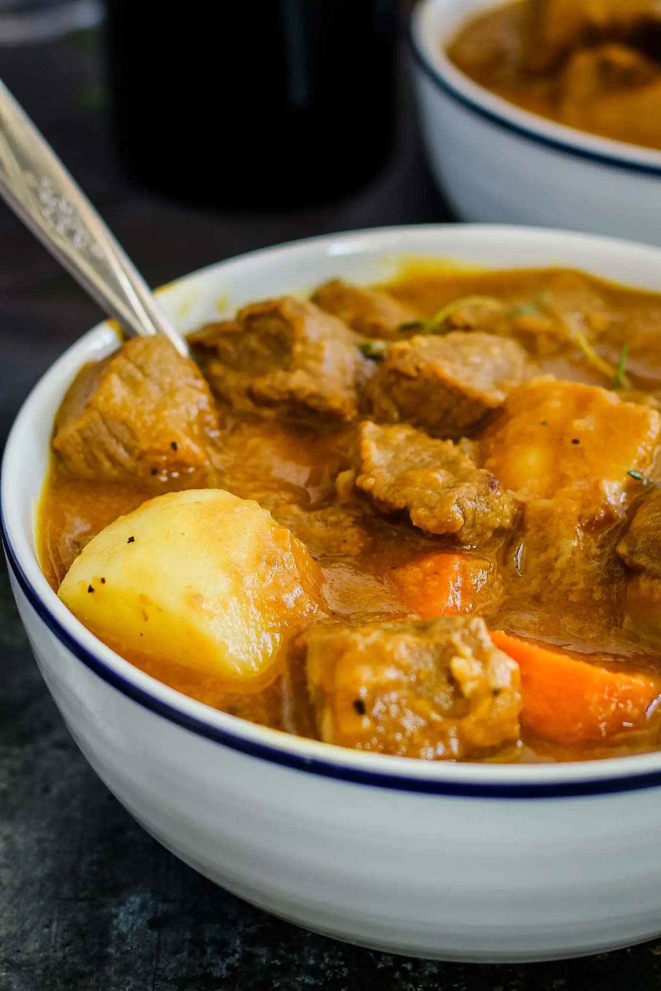 close up photo of beef pumpkin stew