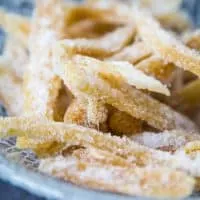 bowl of crystalized ginger