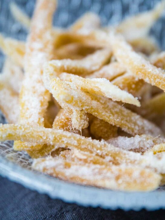 bowl of crystalized ginger