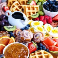 closeup photo of Mother's Day brunch board