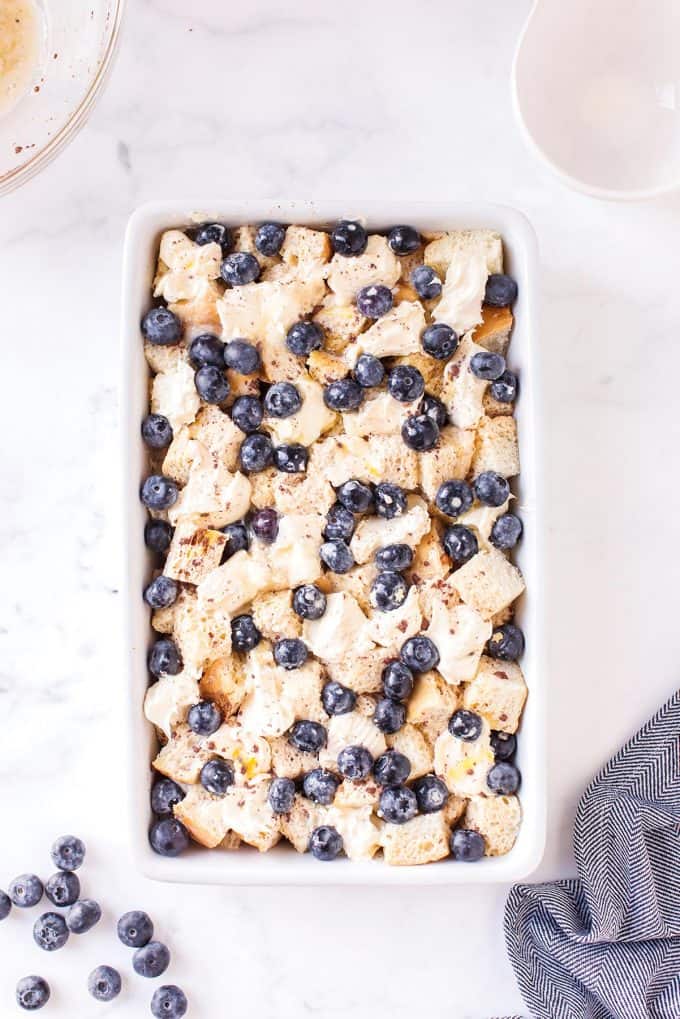 French toast ready to get in the oven