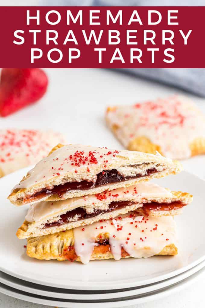 homemade strawberry pop tarts pinterest image