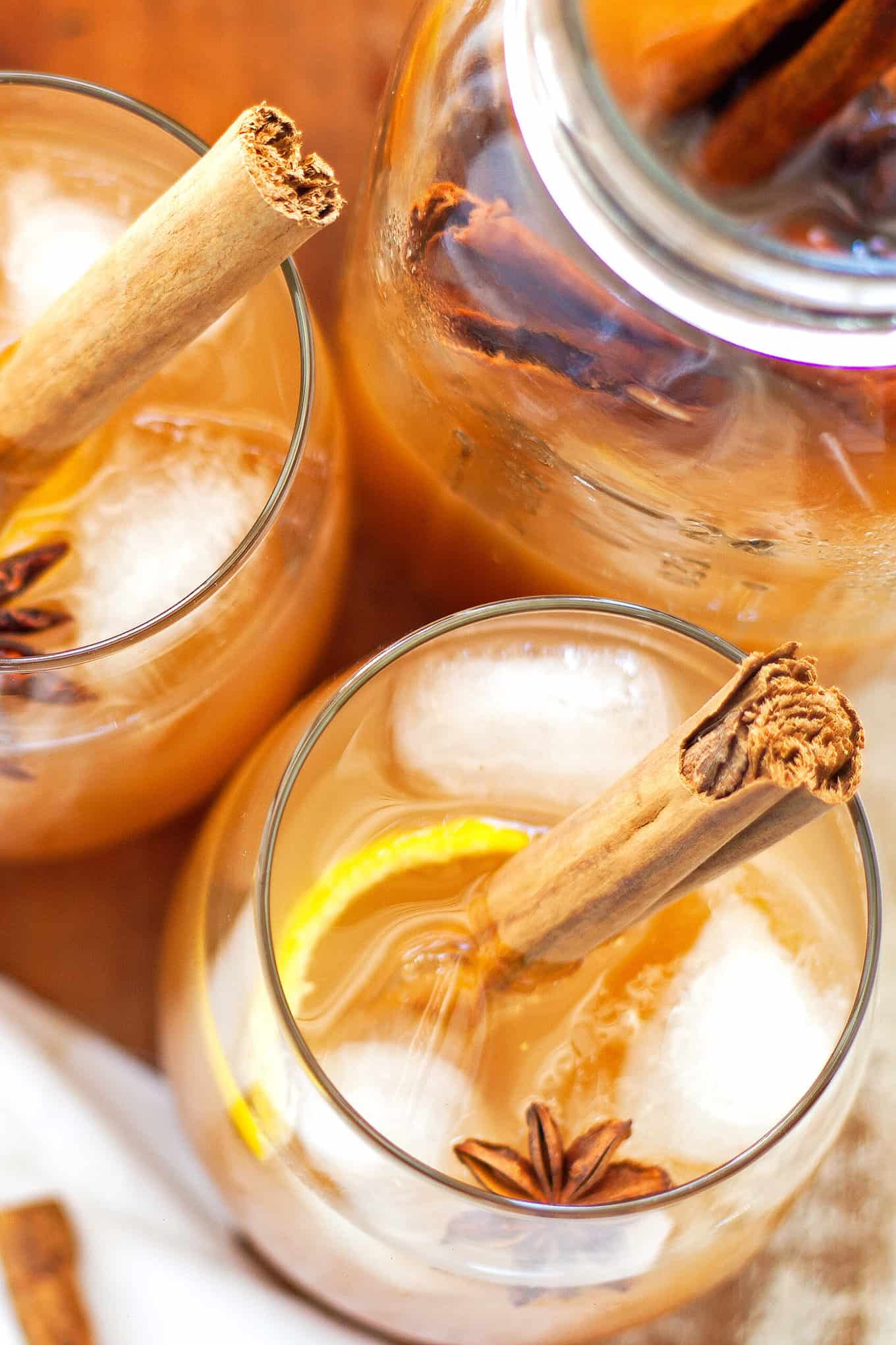 Autumn Spiced Rum Cider Cocktail » The Thirsty Feast by honey and birch