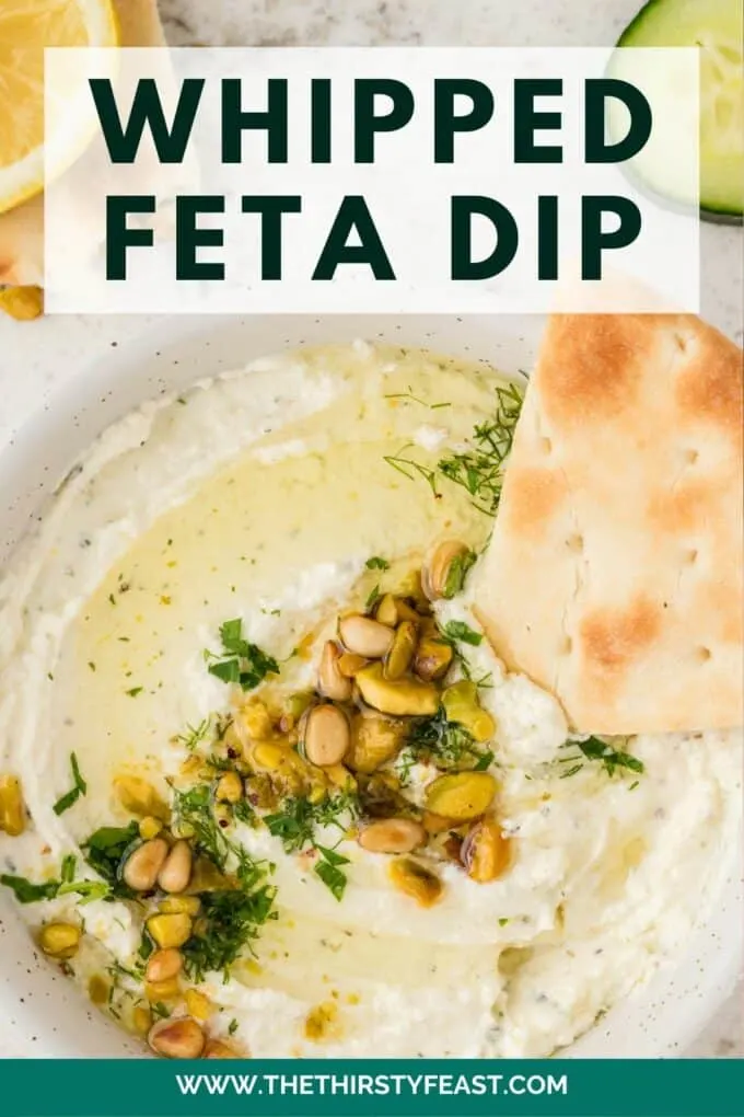 whipped feta dip Pinterest image