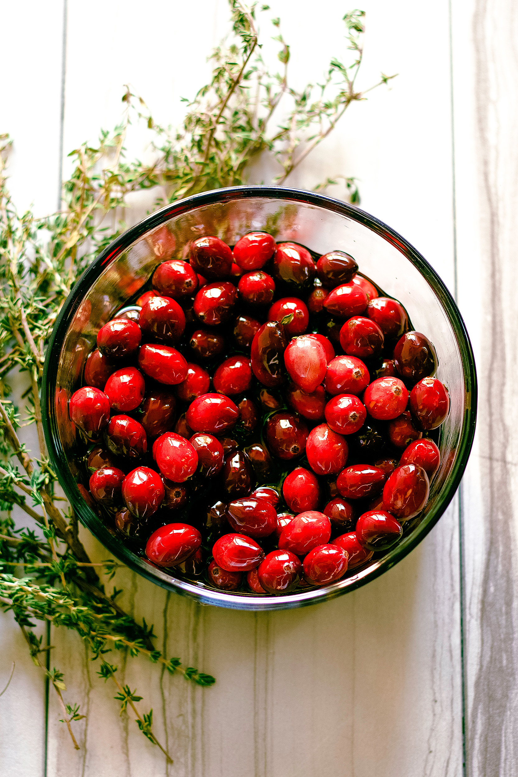 cranberries in a bowl