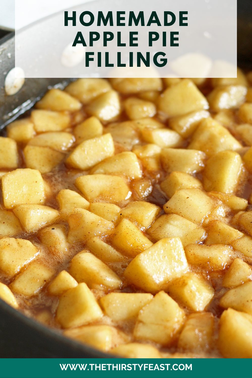 homemade apple pie filling pinterest image