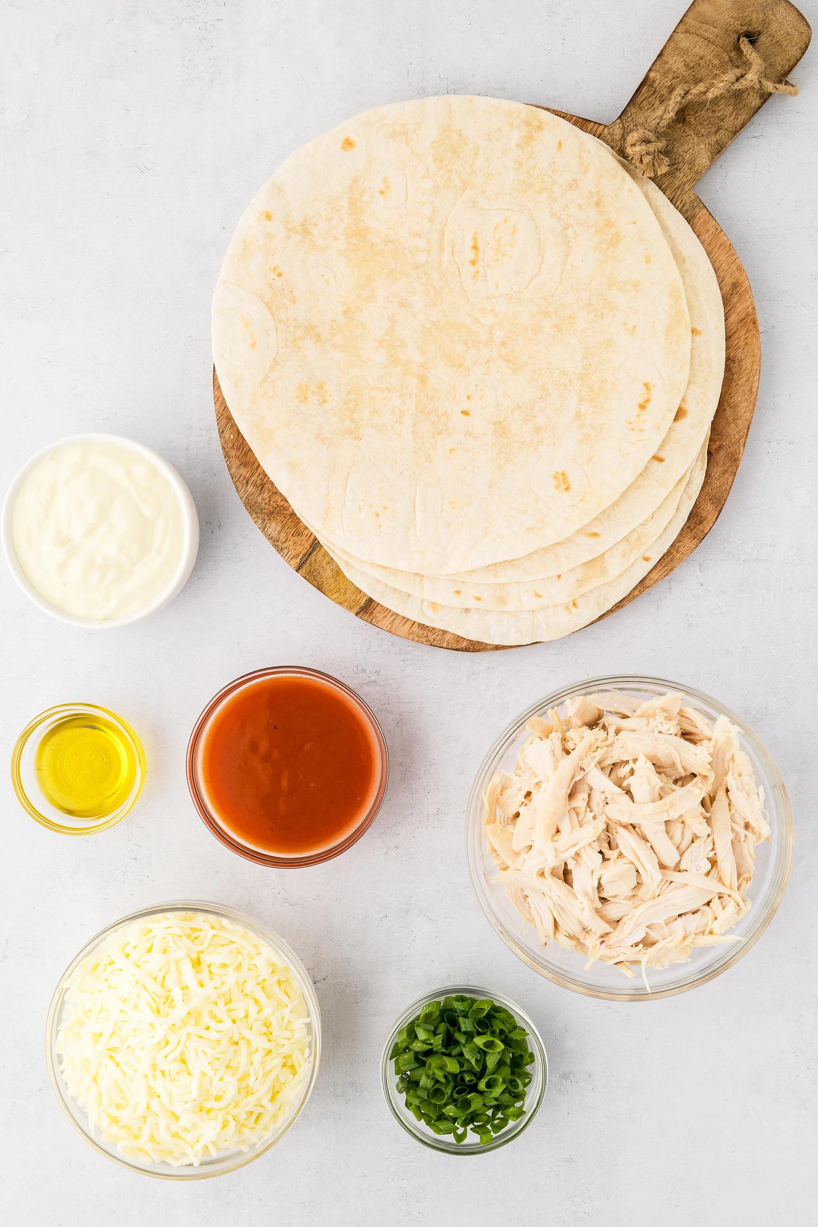 Easy Buffalo Chicken Quesadillas Recipe