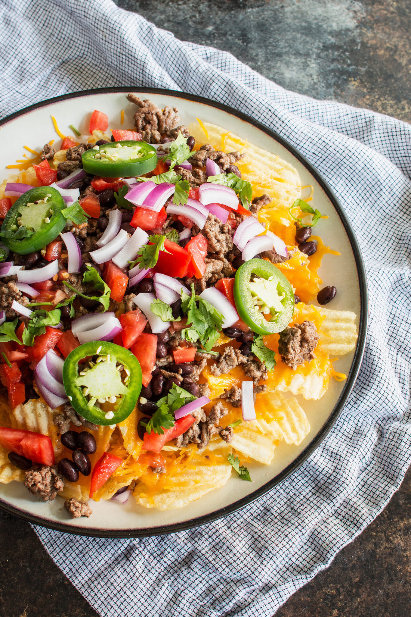 Easy Potato Chip Nachos (Irish Nachos)