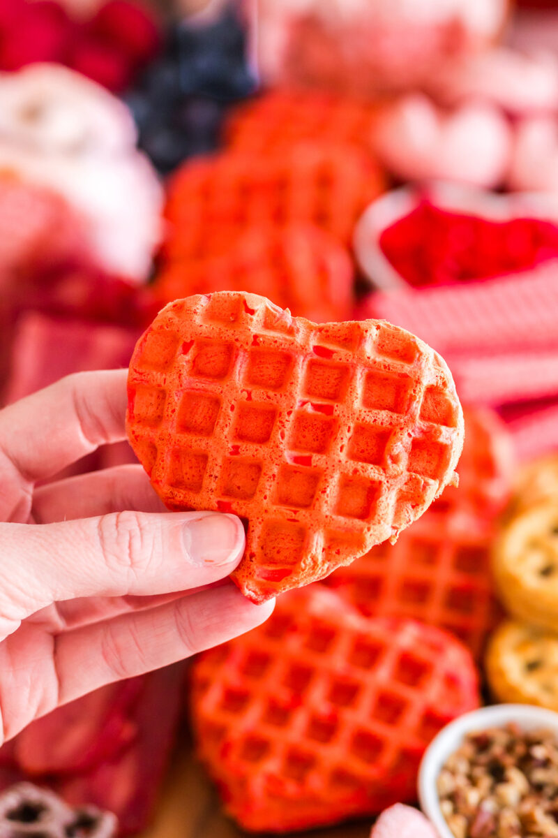 Heart Shaped Strawberry Waffles » Perfect for Valentine's Day